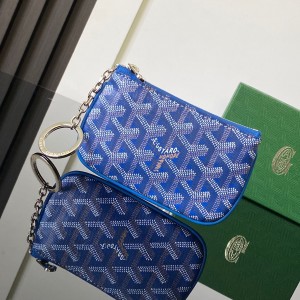 「#6081」Goyard - sky blue - 3317 - 9 cm x 1 cm x 13 cm 