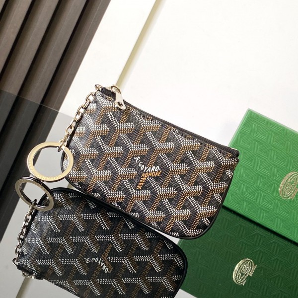 「#6083」Goyard - black - 3317 - 9 cm x 1 cm x 13 cm