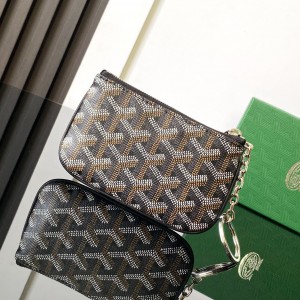 「#6083」Goyard - black - 3317 - 9 cm x 1 cm x 13 cm 
