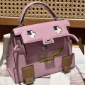 「#4203」 Hermes Malva Kelly Doll Mosaic Doll Bag 19cm
