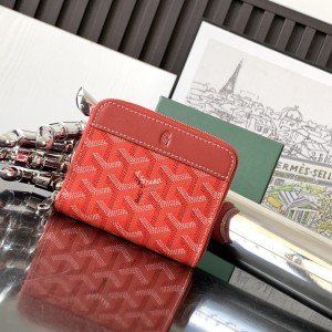 「#6091」Goyard - red - 3305 - 7.5 cm x 1.8 cm x 10.4 cm