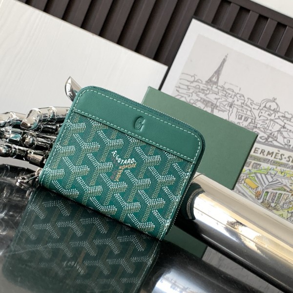 「#6094」Goyard - green - 3305 - 7.5 cm x 1.8 cm x 10.4 cm