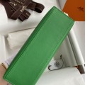 「#4209」 Hermès 1st Generation Swift Leather Bamboo Green Gold Buckle Kelly Bag 22cm