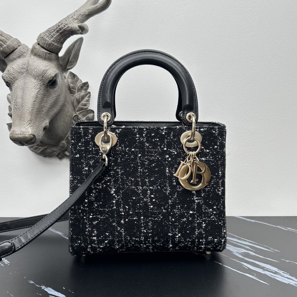 「#2132」 dior M0565 black gold 24cm