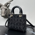 「#2132」 dior M0565 black gold 24cm