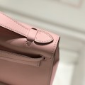 「#4216」 Hermès 1st Generation Swift Leather Milkshake Pink Gold Buckle Kelly Bag 22cm