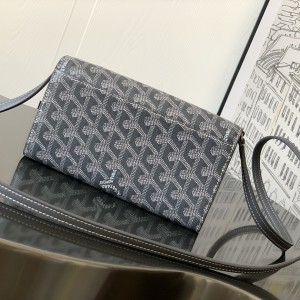 「#6102」Goyard - grey - 020177 - 19 cm x 3.3 cm x 12 cm