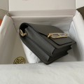 「#4028」 Hermes pig nose bag  grey Gold buckle buckle  Roulis 19cm