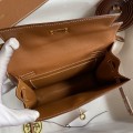 「#4236」 Hermès Epsom leather golden brown gold buckle waxed thread Kelly bag 25cm