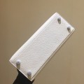 「#4241」 Hermès Epsom White and Denim Blue Silver Buckle Kelly Bag 25cm