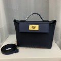 「#4250」Hermès Midnight Blue Kelly Bag Y2424mini 21*16*12cm