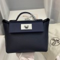 「#4250」Hermès Midnight Blue Kelly Bag Y2424mini 21*16*12cm