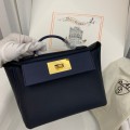 「#4250」Hermès Midnight Blue Kelly Bag Y2424mini 21*16*12cm