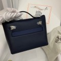 「#4250」Hermès Midnight Blue Kelly Bag Y2424mini 21*16*12cm