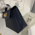 「#4250」Hermès Midnight Blue Kelly Bag Y2424mini 21*16*12cm