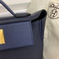 「#4250」Hermès Midnight Blue Kelly Bag Y2424mini 21*16*12cm