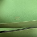 「#4030」Hermes Pig Nose Bag Avocado Green Gold Buckle Roulis 19cm
