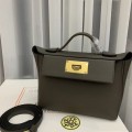 「#4251」 Hermes Pewter Gray Kelly Bag Y2424mini 21*16*12cm 「#4251」 Hermes Pewter Gray Kelly Bag Y2424mini 21*16*12cm