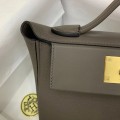 「#4251」 Hermes Pewter Gray Kelly Bag Y2424mini 21*16*12cm 「#4251」 Hermes Pewter Gray Kelly Bag Y2424mini 21*16*12cm