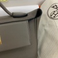 「#4251」 Hermes Pewter Gray Kelly Bag Y2424mini 21*16*12cm 「#4251」 Hermes Pewter Gray Kelly Bag Y2424mini 21*16*12cm