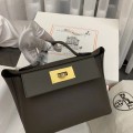 「#4251」 Hermes Pewter Gray Kelly Bag Y2424mini 21*16*12cm 「#4251」 Hermes Pewter Gray Kelly Bag Y2424mini 21*16*12cm