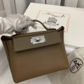 「#4252」 Hermès Weimaraner Elephant Grey Kelly Bag Y2424mini 21*16*12cm