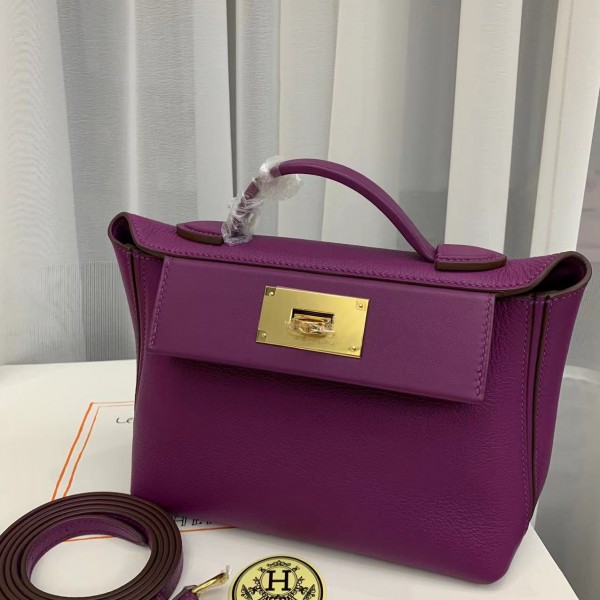 「#4253」 Hermès Anemone Purple Kelly Bag Y2424mini 21*16*12cm 「#4253」 Hermès Anemone Purple Kelly Bag Y2424mini 21*16*12cm