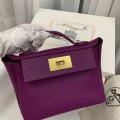 「#4253」 Hermès Anemone Purple Kelly Bag Y2424mini 21*16*12cm 「#4253」 Hermès Anemone Purple Kelly Bag Y2424mini 21*16*12cm