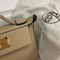 「#4254」 Hermès Milk Tea Kelly Bag Gold Buckle Y2424mini 21*16*12cm 「#4254」 Hermès Milk Tea Kelly Bag Gold Buckle Y2424mini 21*16*12cm