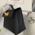 「#4255」Hermès Black Kelly Bag Gold Buckle Y2424mini 21*16*12cm 「#4255」Hermès Black Kelly Bag Gold Buckle Y2424mini 21*16*12cm