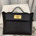 「#4255」Hermès Black Kelly Bag Gold Buckle Y2424mini 21*16*12cm 「#4255」Hermès Black Kelly Bag Gold Buckle Y2424mini 21*16*12cm
