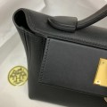 「#4255」Hermès Black Kelly Bag Gold Buckle Y2424mini 21*16*12cm 「#4255」Hermès Black Kelly Bag Gold Buckle Y2424mini 21*16*12cm