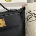 「#4255」Hermès Black Kelly Bag Gold Buckle Y2424mini 21*16*12cm 「#4255」Hermès Black Kelly Bag Gold Buckle Y2424mini 21*16*12cm