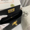 「#4255」Hermès Black Kelly Bag Gold Buckle Y2424mini 21*16*12cm 「#4255」Hermès Black Kelly Bag Gold Buckle Y2424mini 21*16*12cm