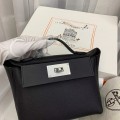 「#4256」Hermès Black Kelly Bag Silver Buckle Y2424mini 21*16*12cm 「#4256」Hermès Black Kelly Bag Silver Buckle Y2424mini 21*16*12cm