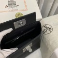 「#4256」Hermès Black Kelly Bag Silver Buckle Y2424mini 21*16*12cm 「#4256」Hermès Black Kelly Bag Silver Buckle Y2424mini 21*16*12cm