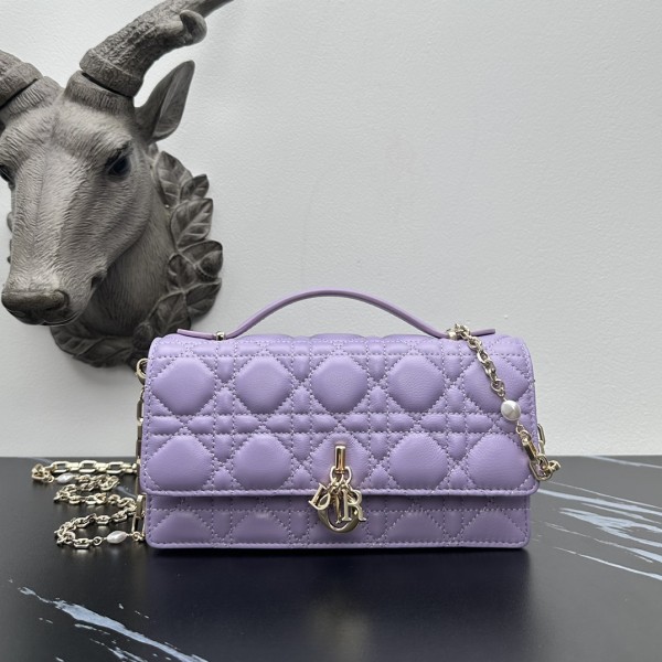 「#2176」 dior 1128 Light purple 21×11.5×4.5cm