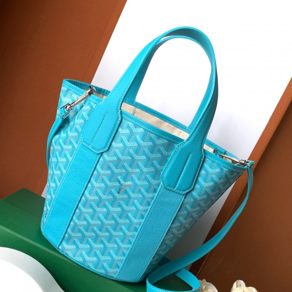 「#6138」Goyard - Turquoise blue - 120230 - 24 cm x 14 cm x 18 cm 「#6138」Goyard - Turquoise blue - 120230 - 24 cm x 14 cm x 18 cm