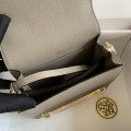 「#4033」Hermes Pig Nose Bag Asphalt Grey Gold Buckle Roulis 19cm