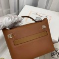 「#4260」 Hermes golden brown Kelly bag with gold buckle Y2424mini 21*16*12cm