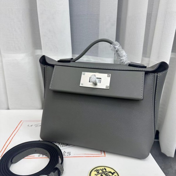 「#4266」Hermès Cumulonimbus Gray Kelly Bag Silver Buckle Y2424mini 21*16*12cm 「#4266」Hermès Cumulonimbus Gray Kelly Bag Silver Buckle Y2424mini 21*16*12cm