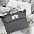 「#4266」Hermès Cumulonimbus Gray Kelly Bag Silver Buckle Y2424mini 21*16*12cm 「#4266」Hermès Cumulonimbus Gray Kelly Bag Silver Buckle Y2424mini 21*16*12cm