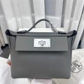 「#4266」Hermès Cumulonimbus Gray Kelly Bag Silver Buckle Y2424mini 21*16*12cm 「#4266」Hermès Cumulonimbus Gray Kelly Bag Silver Buckle Y2424mini 21*16*12cm