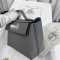 「#4266」Hermès Cumulonimbus Gray Kelly Bag Silver Buckle Y2424mini 21*16*12cm 「#4266」Hermès Cumulonimbus Gray Kelly Bag Silver Buckle Y2424mini 21*16*12cm