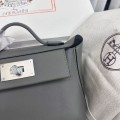 「#4266」Hermès Cumulonimbus Gray Kelly Bag Silver Buckle Y2424mini 21*16*12cm 「#4266」Hermès Cumulonimbus Gray Kelly Bag Silver Buckle Y2424mini 21*16*12cm