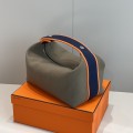 「#4274」 Hermes Elephant Gray/Dark Blue 