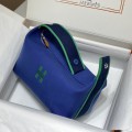 「#4275」 Hermès Blue Trousse Bride-A-Brace bag  25*21*14cm