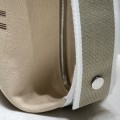 「#4277」 Hermès Beige/Elephant Grey Trousse Bride-A-Brace bag  25*21*14cm