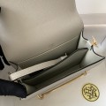 「#4036」Hermes Pig Nose Bag Pearl Grey Gold Buckle Roulis 19cm 「#4036」Hermes Pig Nose Bag Pearl Grey Gold Buckle Roulis 19cm