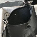 「#4278」 Hermès Black Silver Buckle Mini Eveylen 17cm